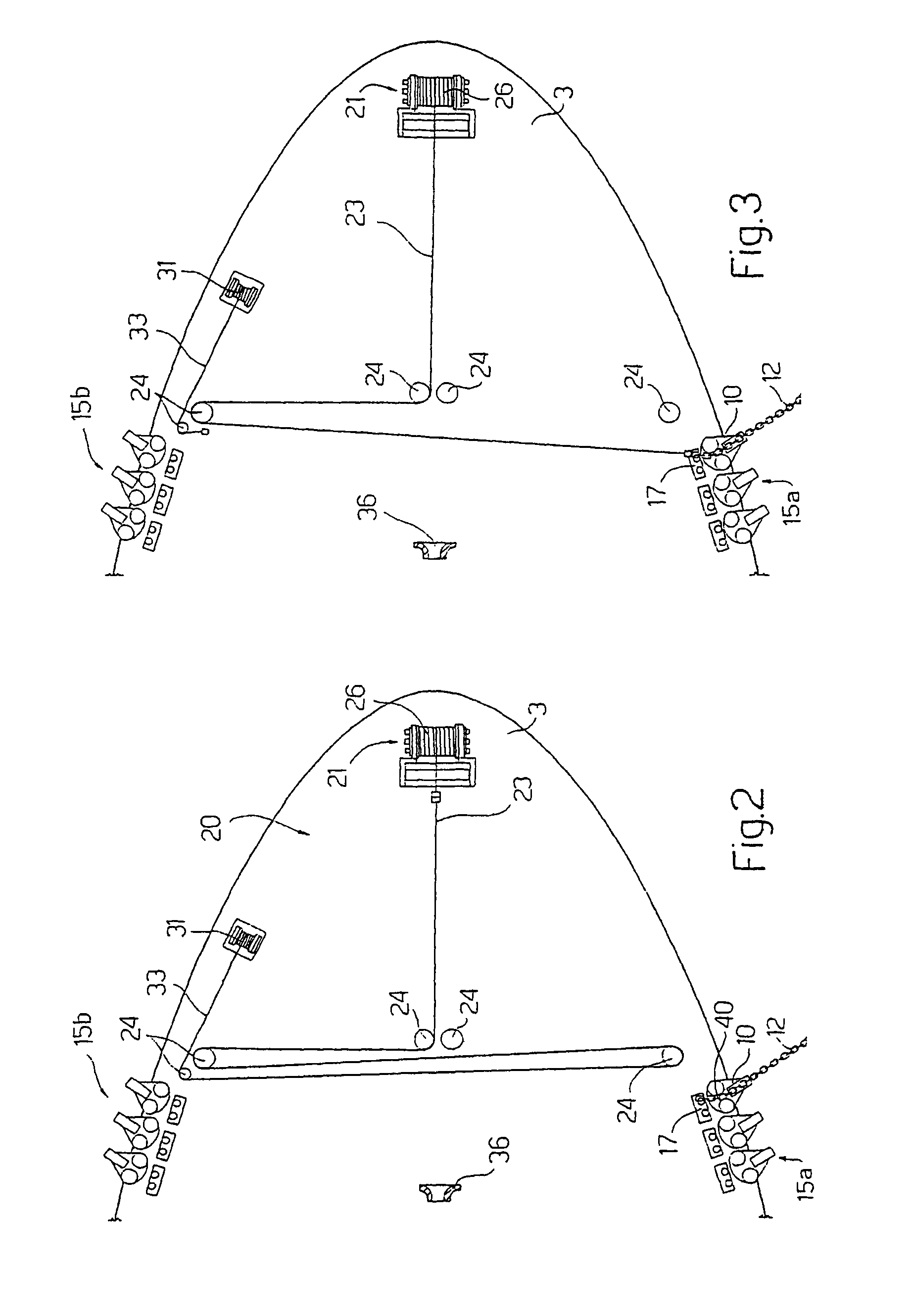 Traction method for operating lines, in particular mooring and/or production lines, of a floating production unit
