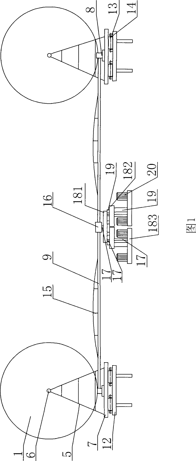Large power electric generating apparatus of wind power circumferential motion lever