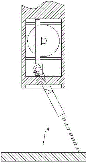 Fluid spraying device for metal surface treatment