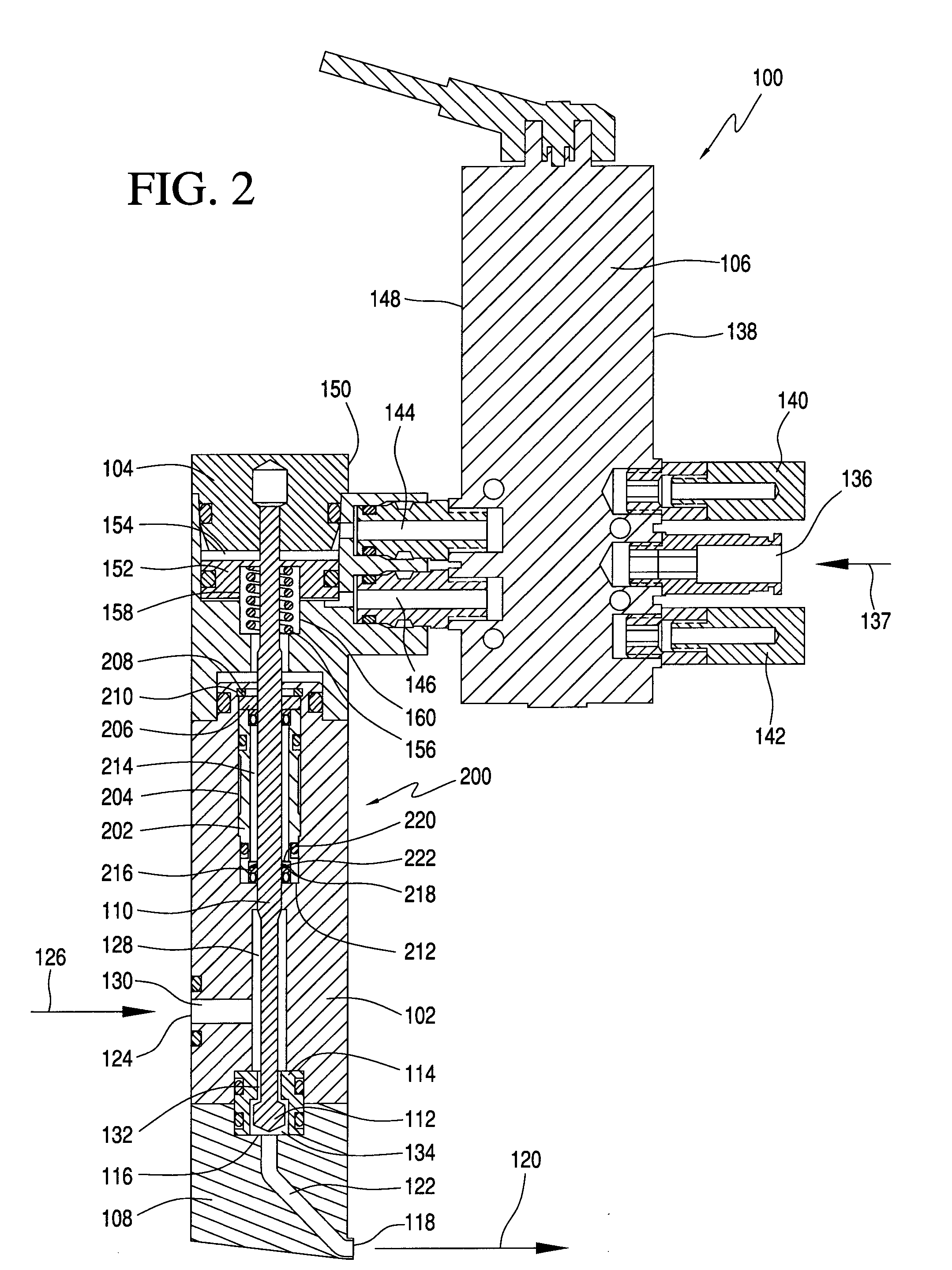 Hydraulic seal assembly for a thermoplastic material dispensing valve assembly