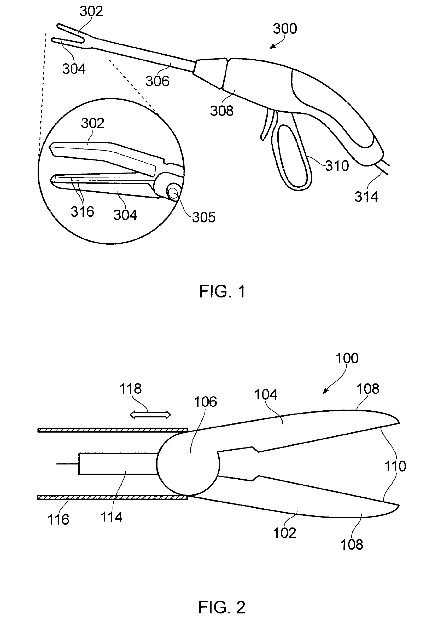 Electrosurgical forceps for delivering RF and/or microwave energy into biological tissue