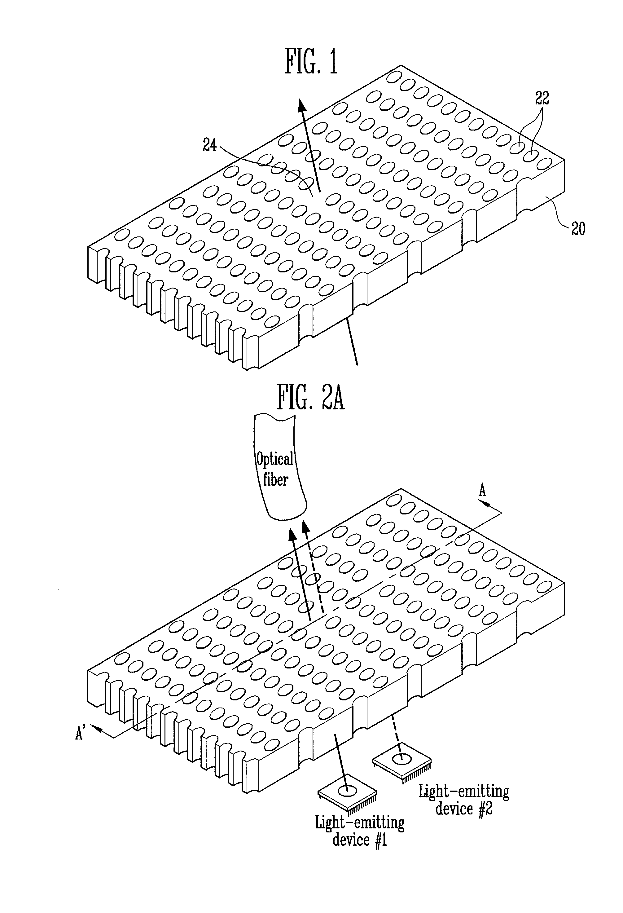 Vertical-type photonic-crystal plate and optical device assembly