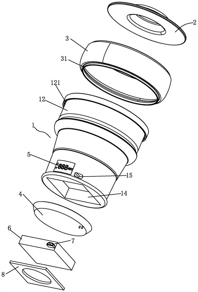 Portable electric heating water cup