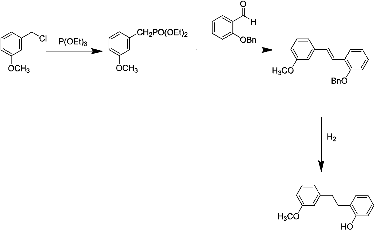 The synthetic method of sagrellate intermediate 2-[2-(3-methoxyphenyl) ethyl] phenol