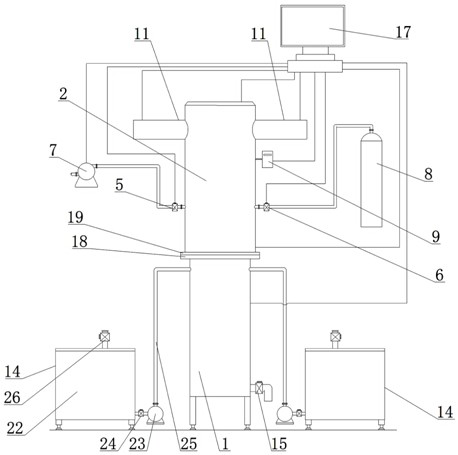 Crop root system length measuring device based on biological characteristic simulation