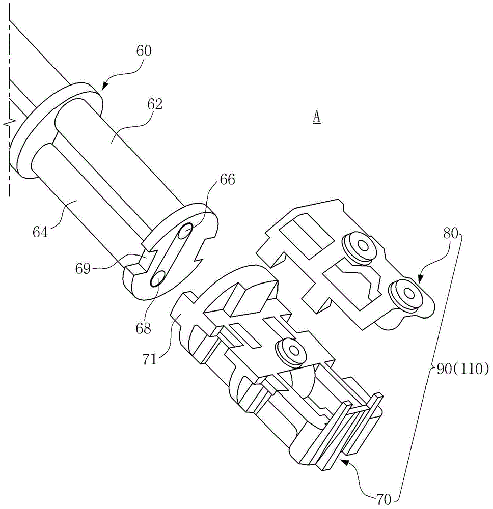 Nozzle assembly inside warm water body cleaning device