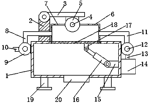 Dust removing device for wood cutting