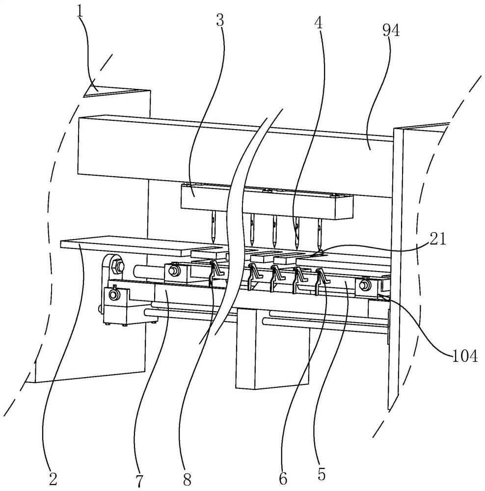 Tufting machine for producing ground elastic lawn