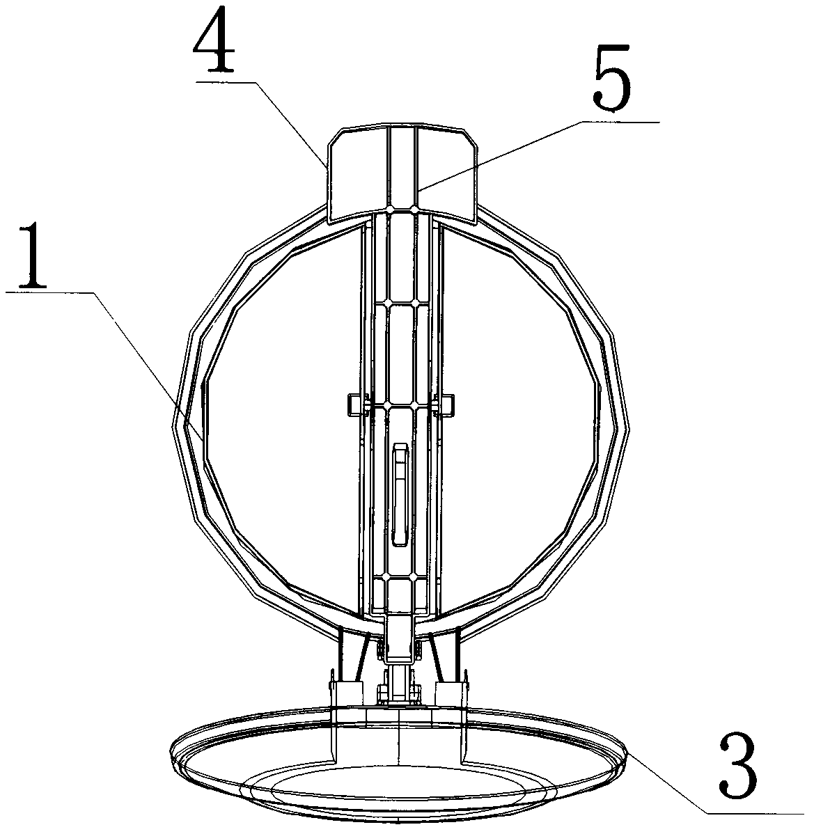 Foot-stepping type trash can