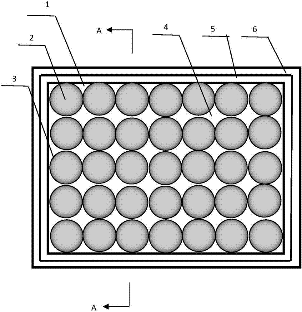 Orderly and densely arranged microcavity structure membrane vacuum glass