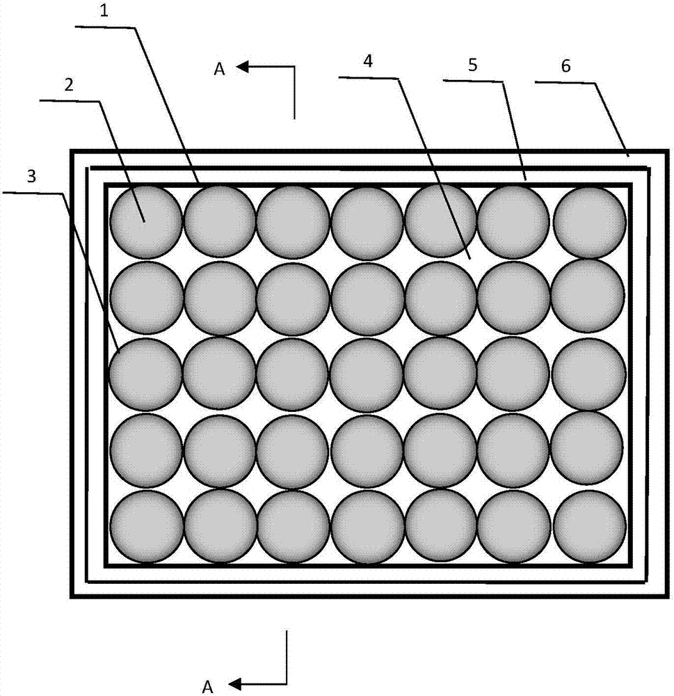 Orderly and densely arranged microcavity structure membrane vacuum glass
