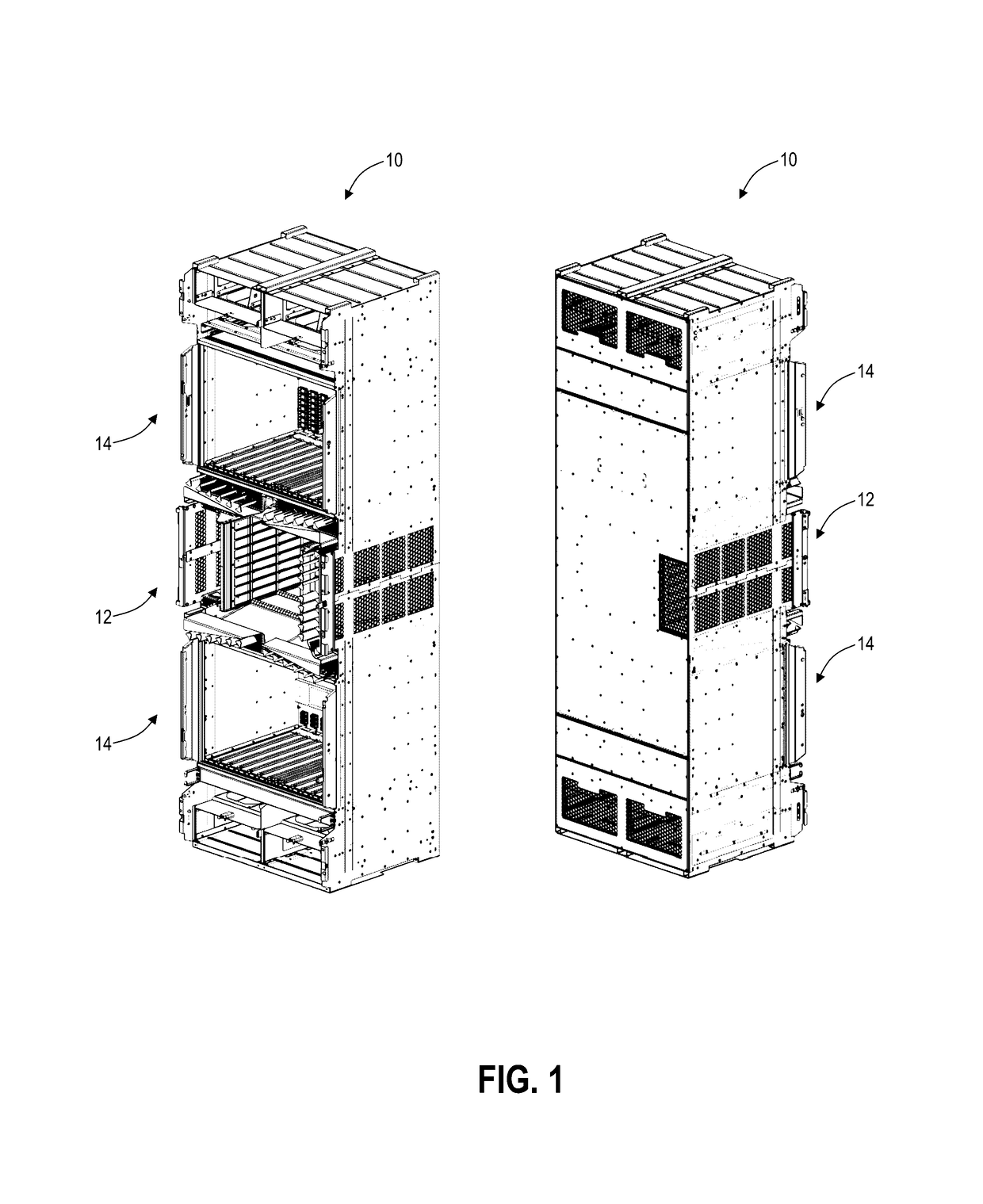 Chassis arrangement systems and methods for dual depth cards and dual depth faraday cages
