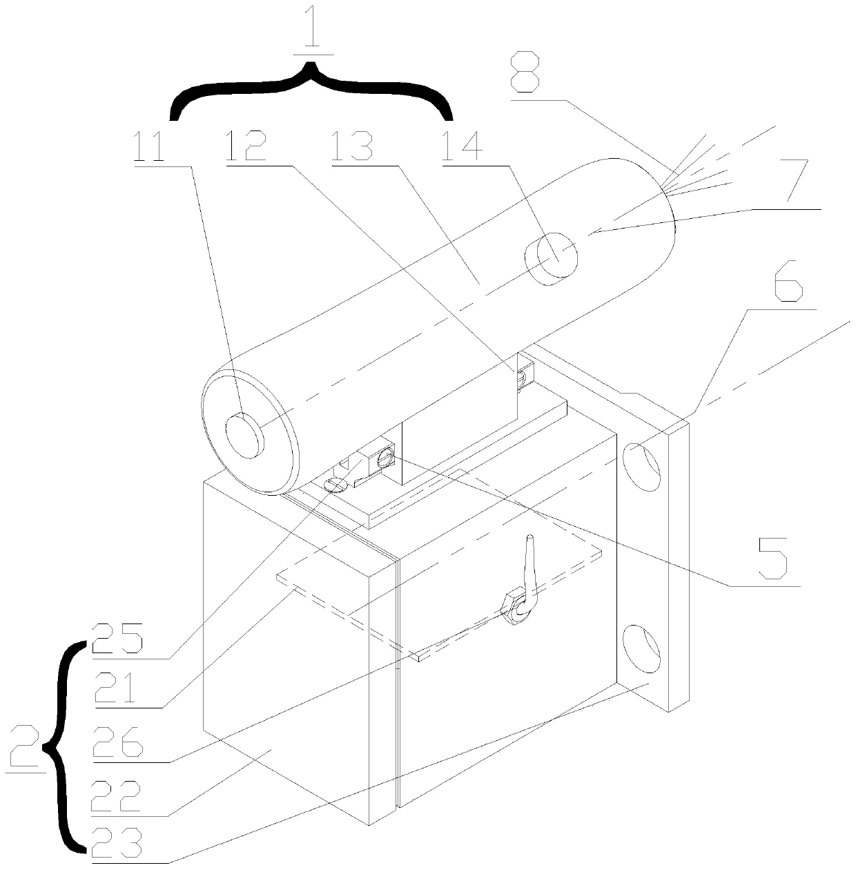 External detachable high-precision intelligent laser vertical measuring device and its use method