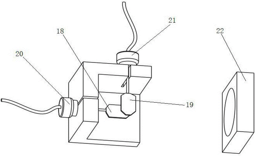 Detection device for spacial transmission pointing precision of machining light beam