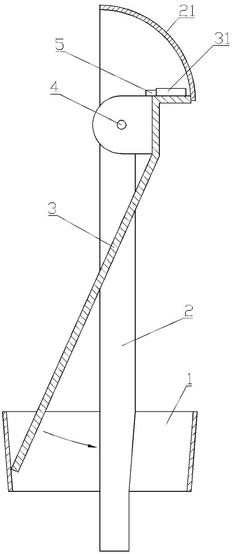 Squat toilet sewer anti-blocking device