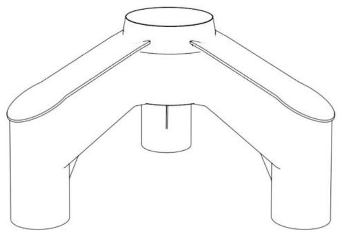 Ultra-large semi-submersible floating type wind turbine foundation based on tuned mass dampers