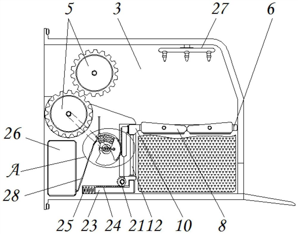 Straw harvester with compression mechanism for agricultural machinery