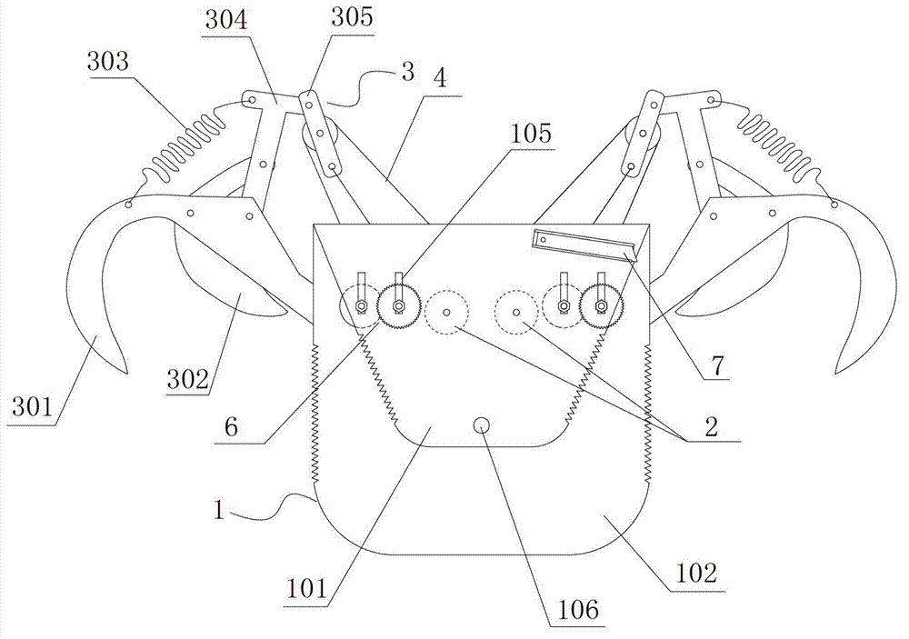 Device for removing suspended foreign body from overhead transmission line