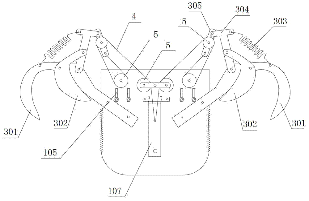 Device for removing suspended foreign body from overhead transmission line