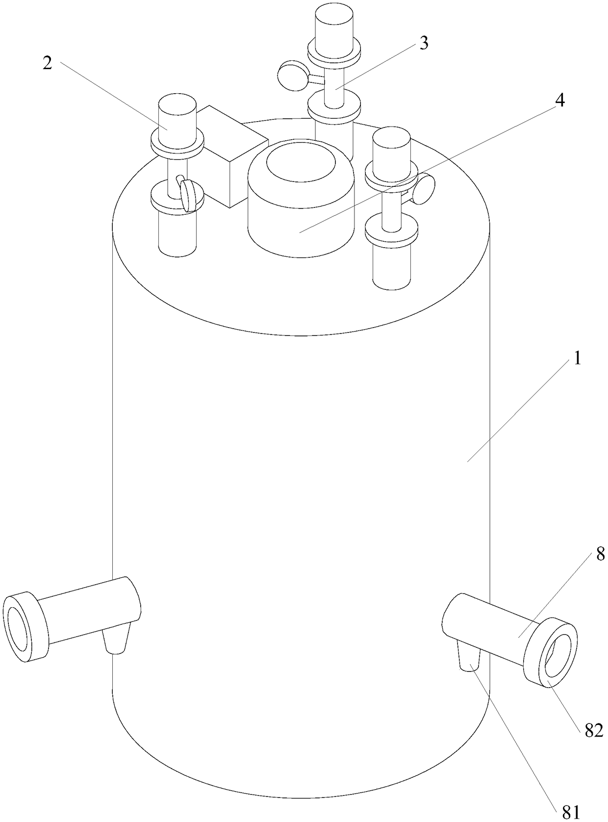 Extraction separation tank and use method thereof