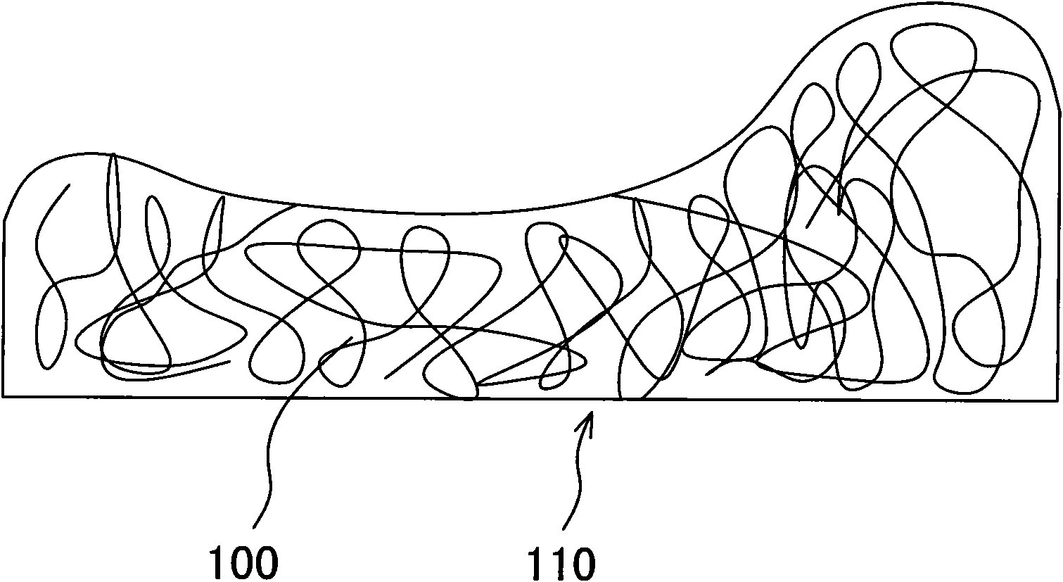 High molecular elastic ventilated pillow inner and preparation method thereof