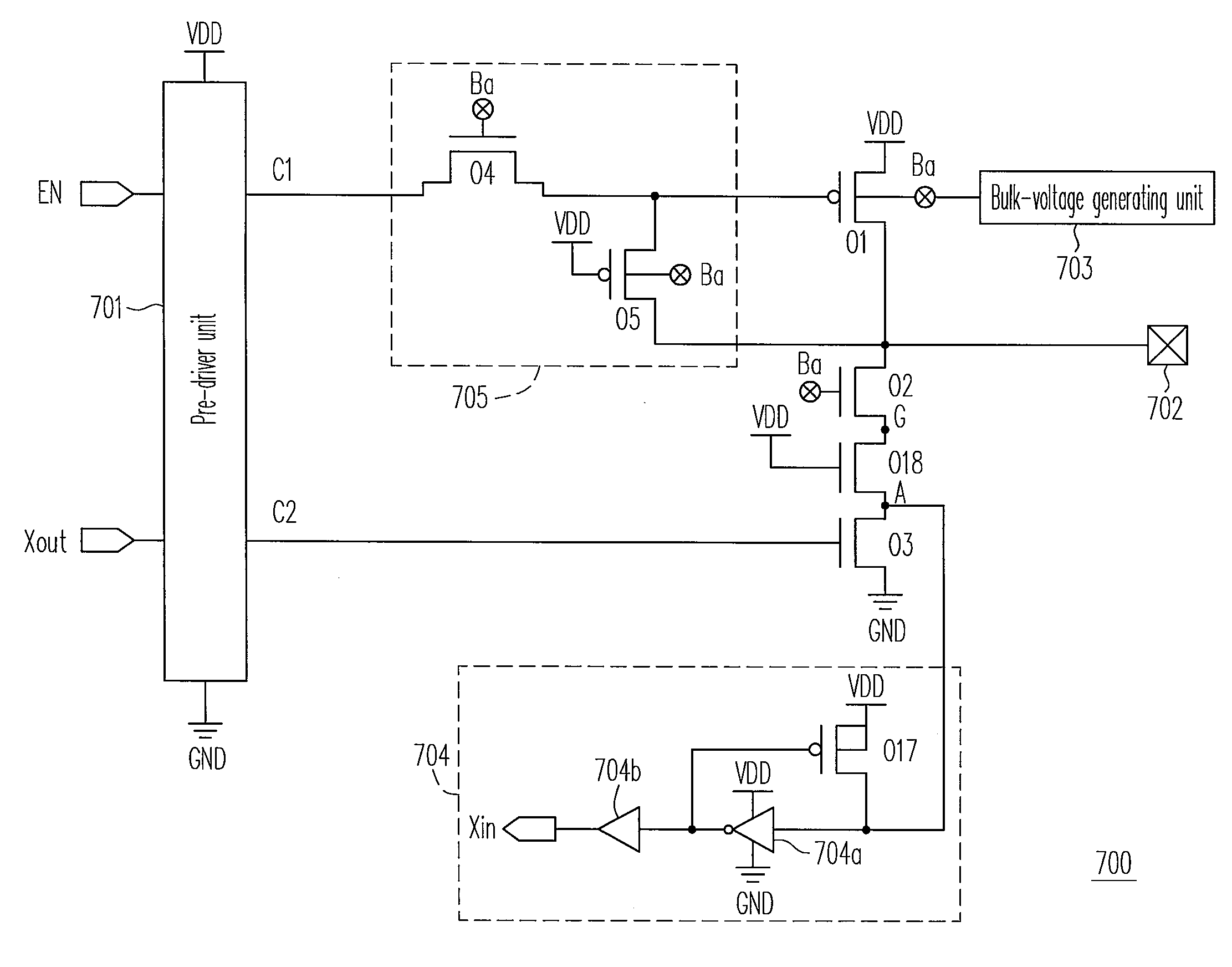 Mixed-voltage I/O buffer to limit hot-carrier degradation
