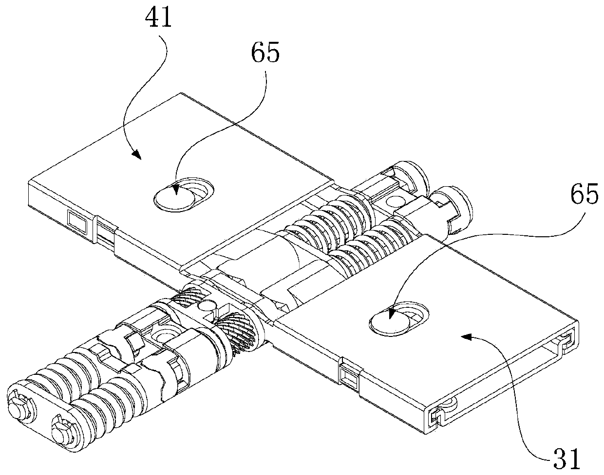 Flexible screen rotating structure and flexible screen