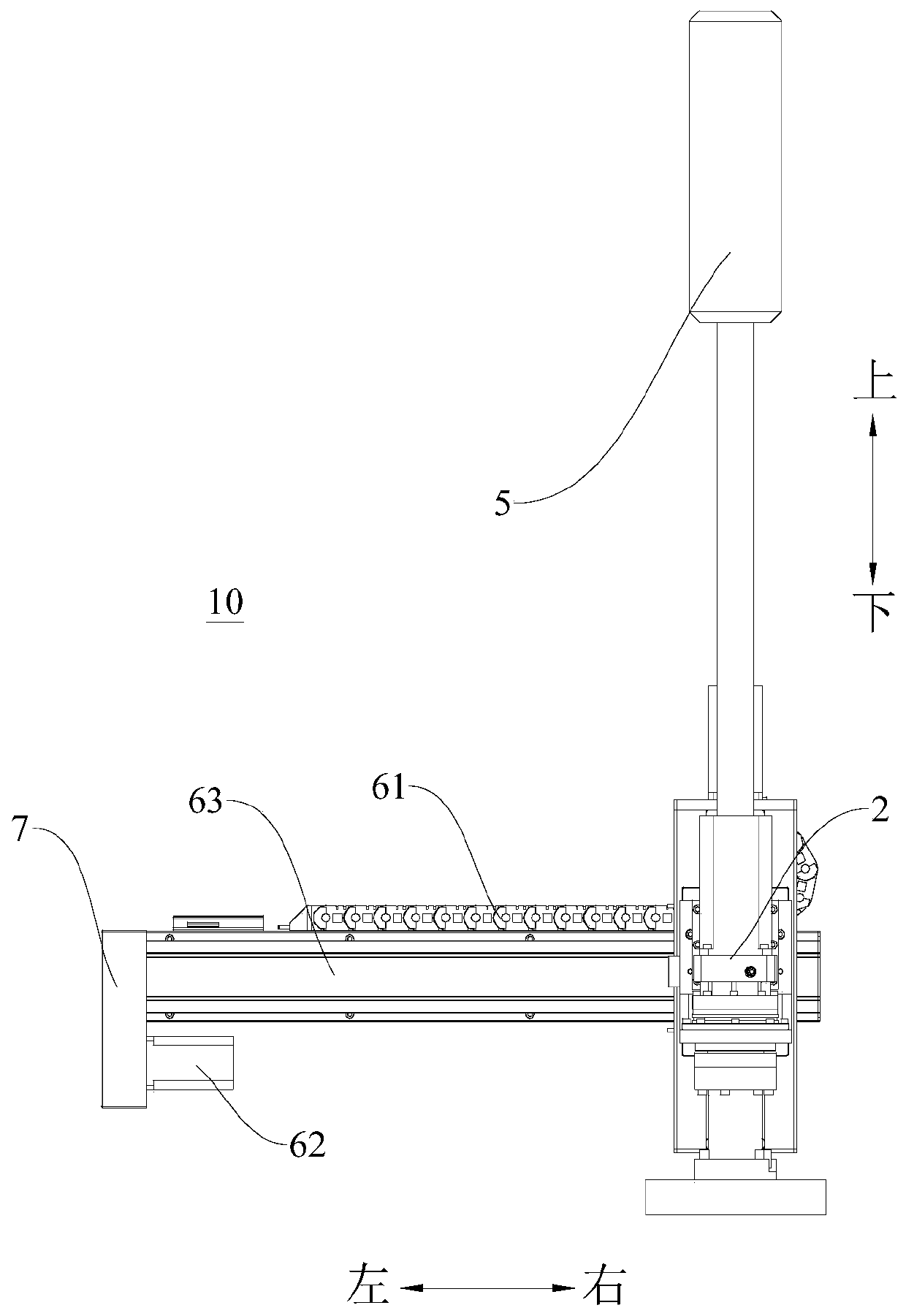 Milling device and milling robot provided with same