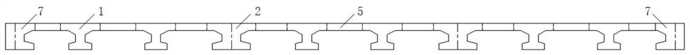 Bidirectional plate stressed longitudinal and transverse beam concrete superstructure of level crossing bridge