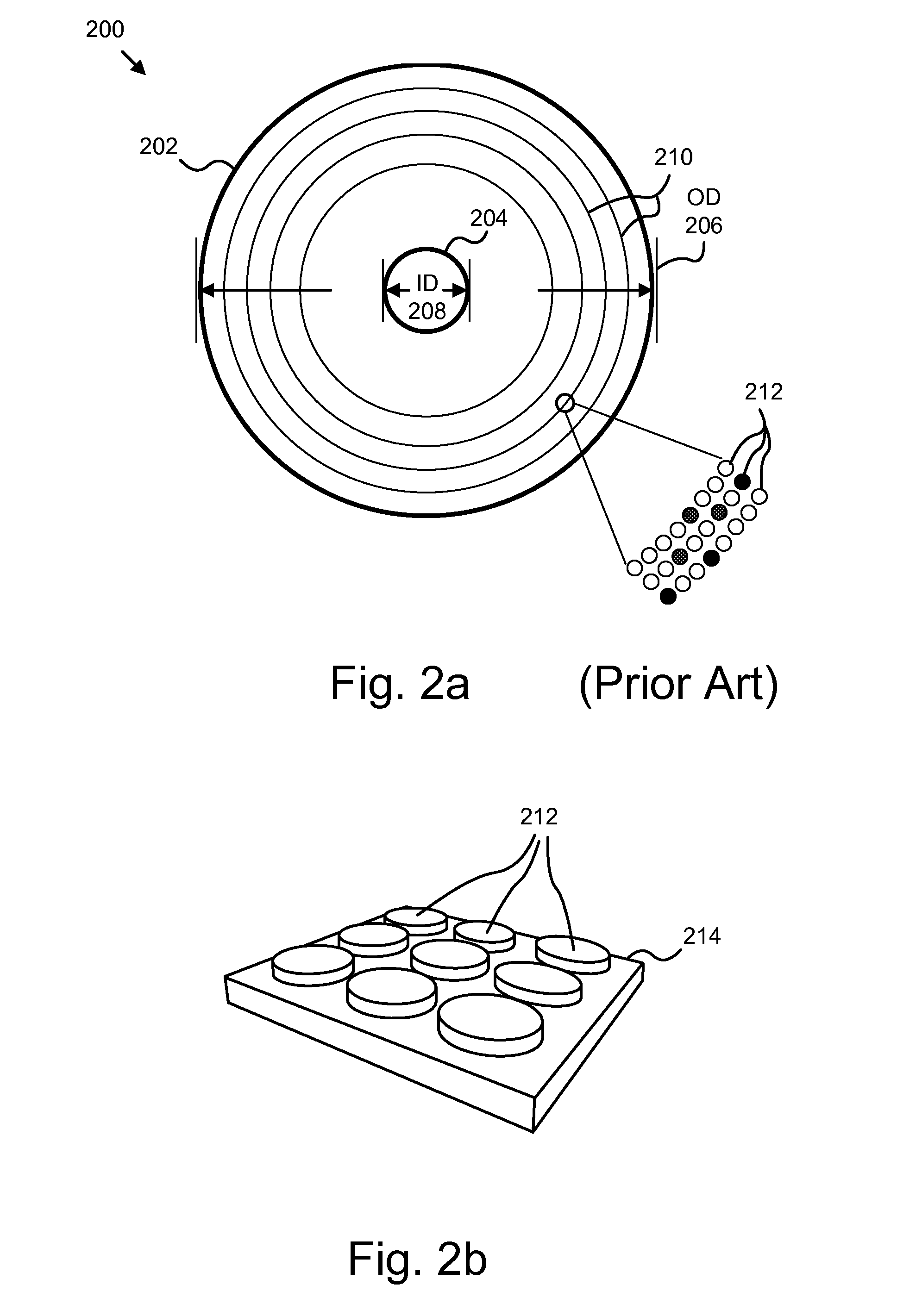 Apparatus system and method for variable data density patterned media