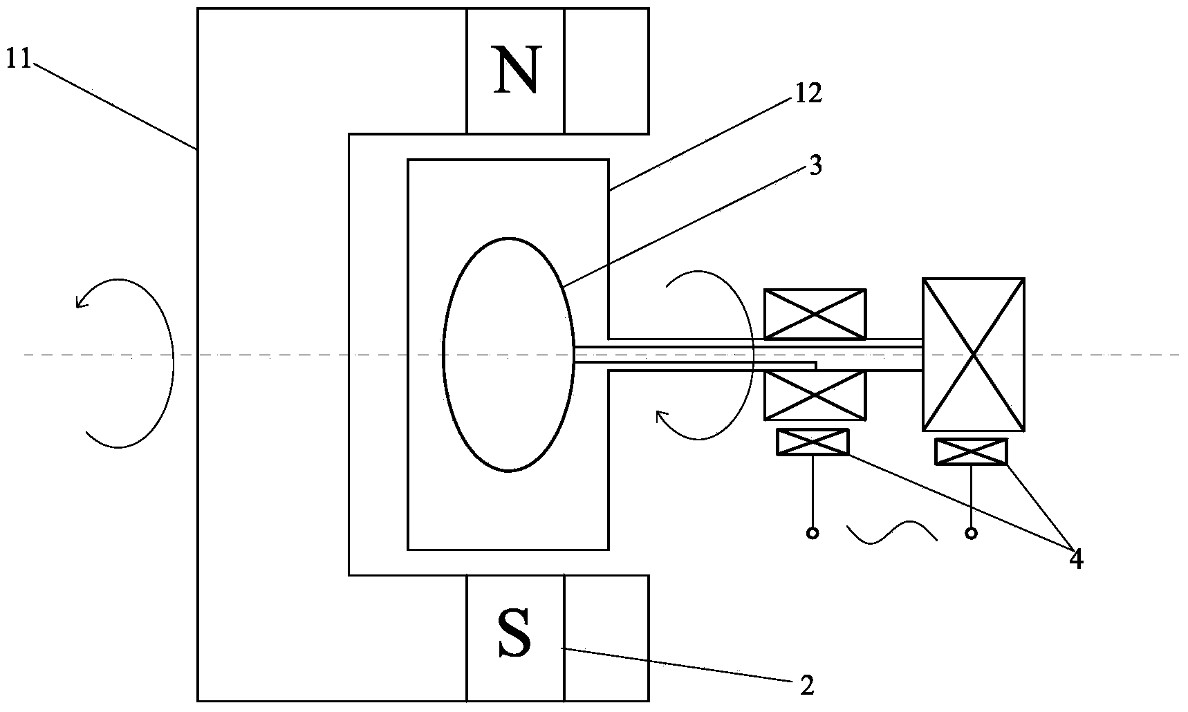 Electromagnetic contra-rotating engine