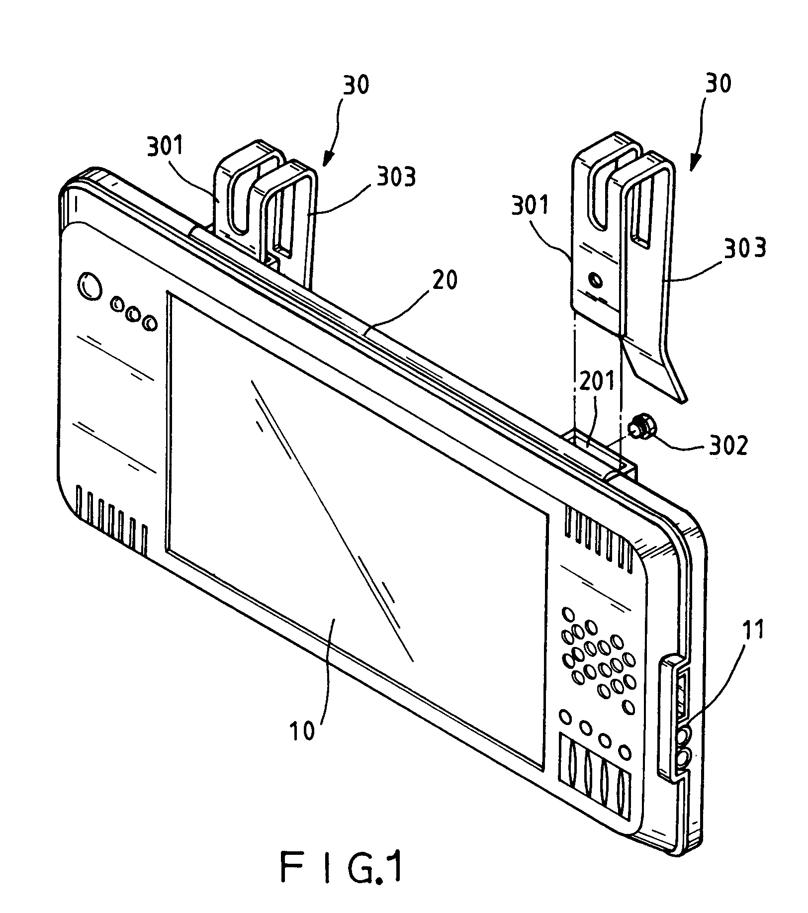 Thin-film display mounting structure