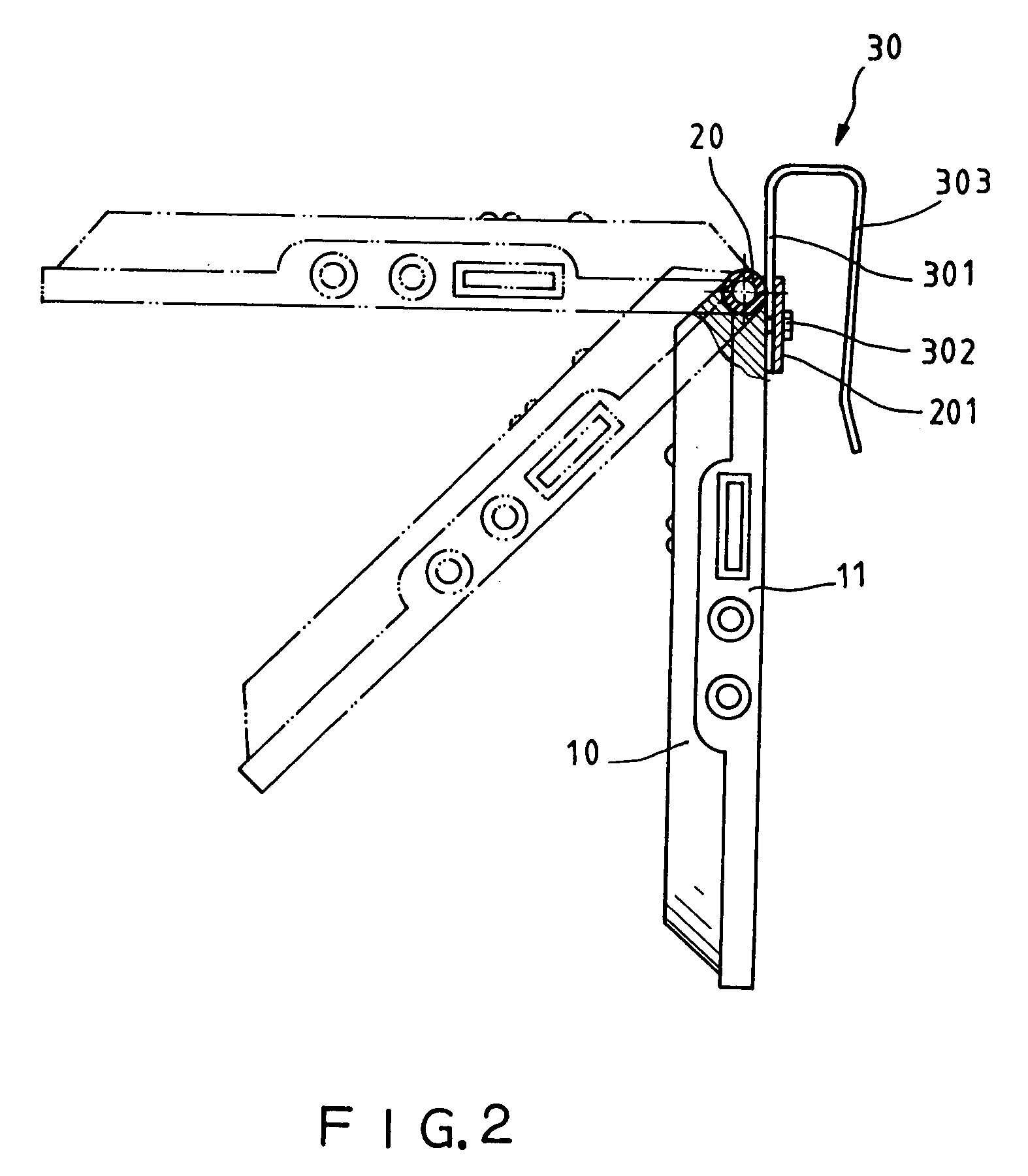Thin-film display mounting structure