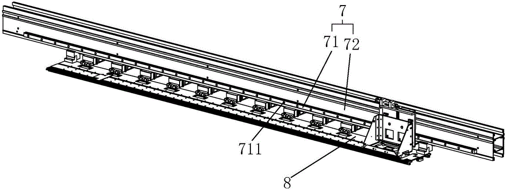 Digital textile printer nozzle trolley structure and digital textile printer with nozzle trolley