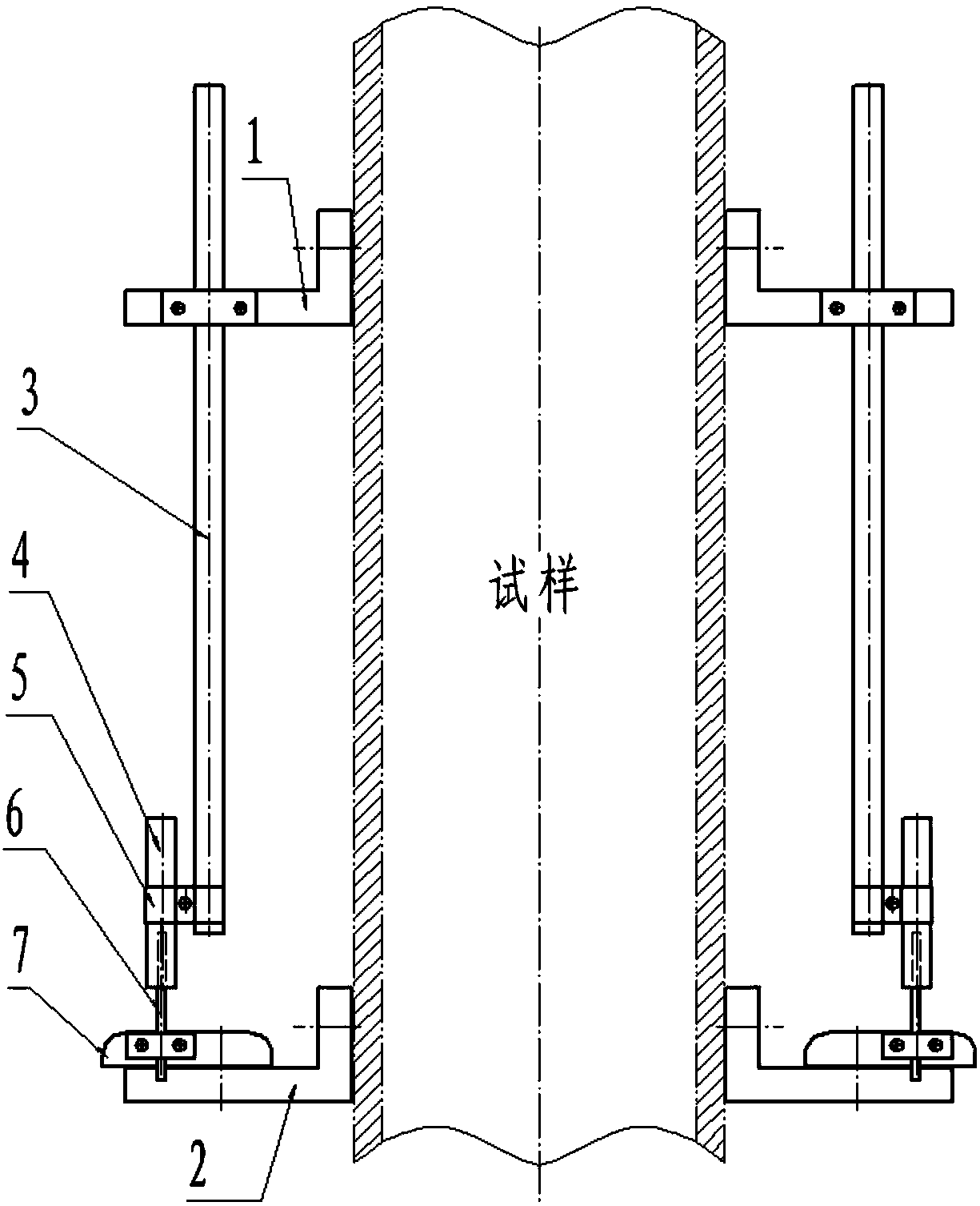 Axial displacement sensor clamping device