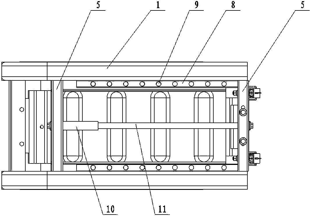 Double-deck storage battery box body