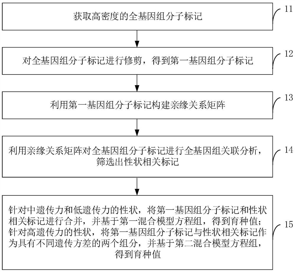 Method, device and system for estimating genome breeding value