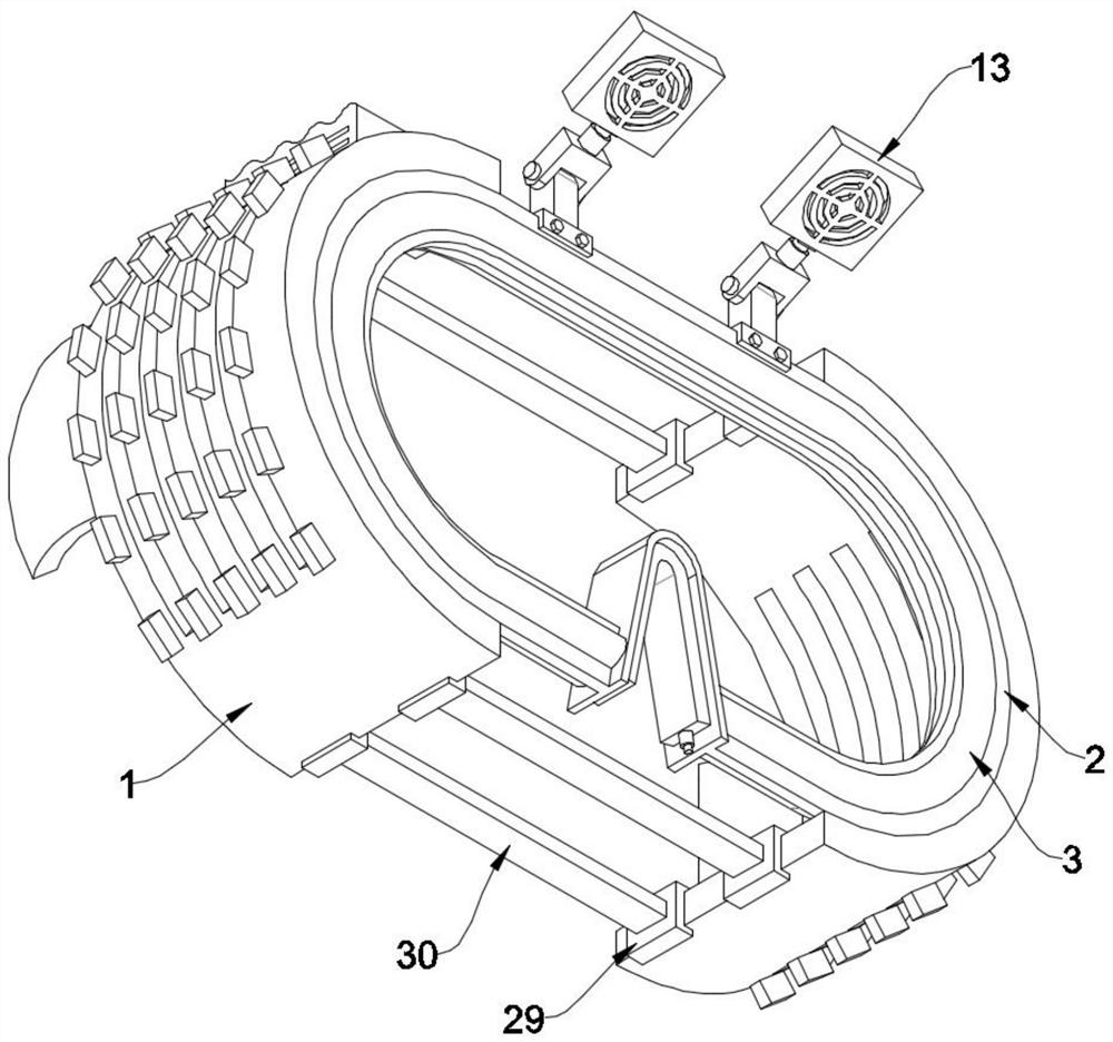 Heat dissipation mechanism of VR glasses and installation method of heat dissipation mechanism