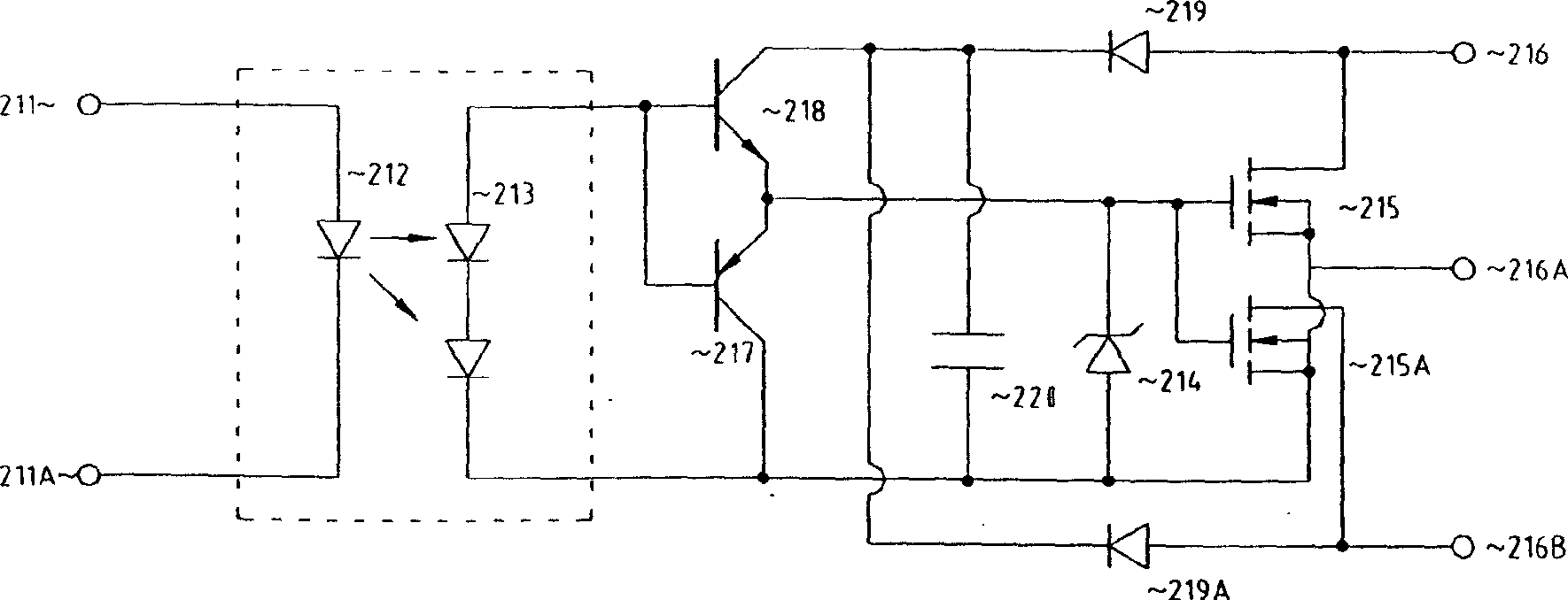Normal open type solid-state relay in high-speed switch