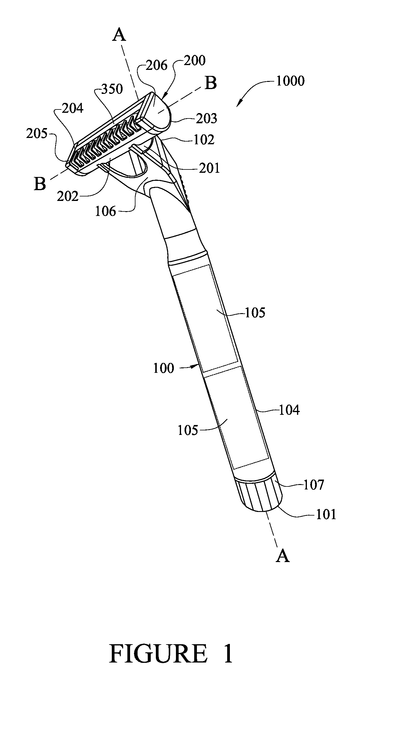 Motorized shaving apparatus head and shaving apparatus implementing the same