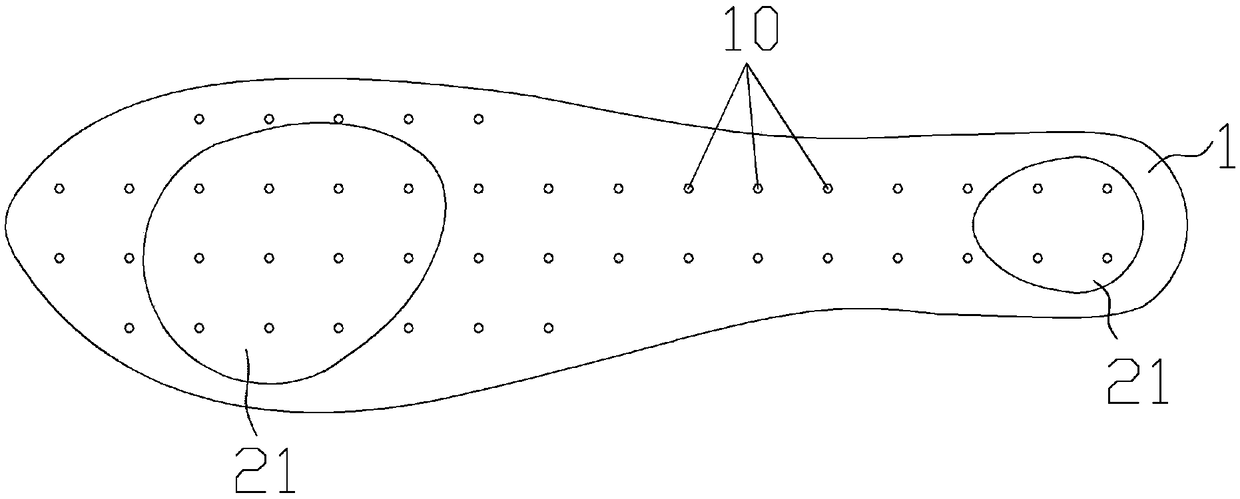 Infusion-molded breathable insole and manufacturing method thereof