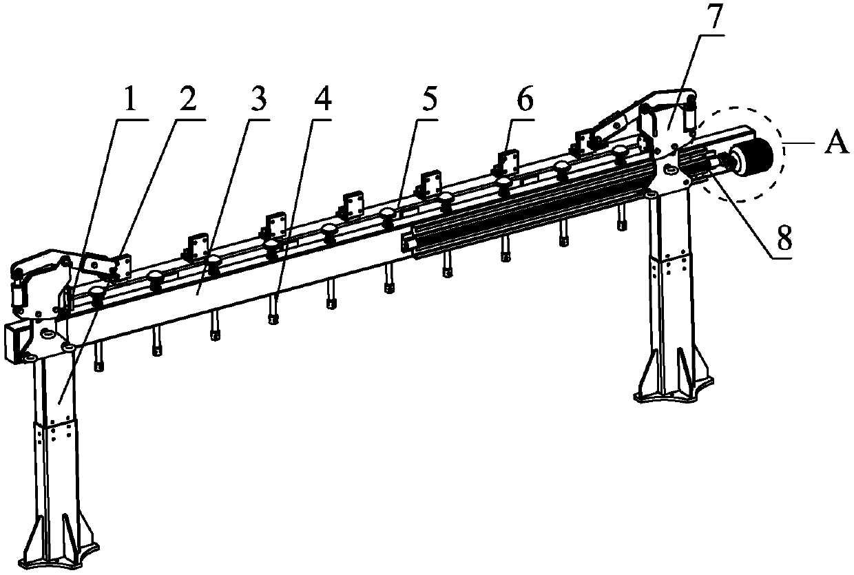 A flexible tooling system for assembly and welding of urban rail car floor and middle roof