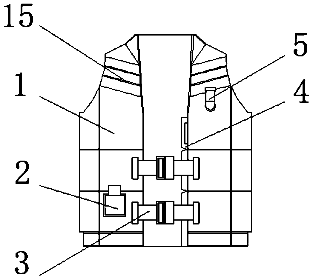 Multi-water-area water purification life jacket