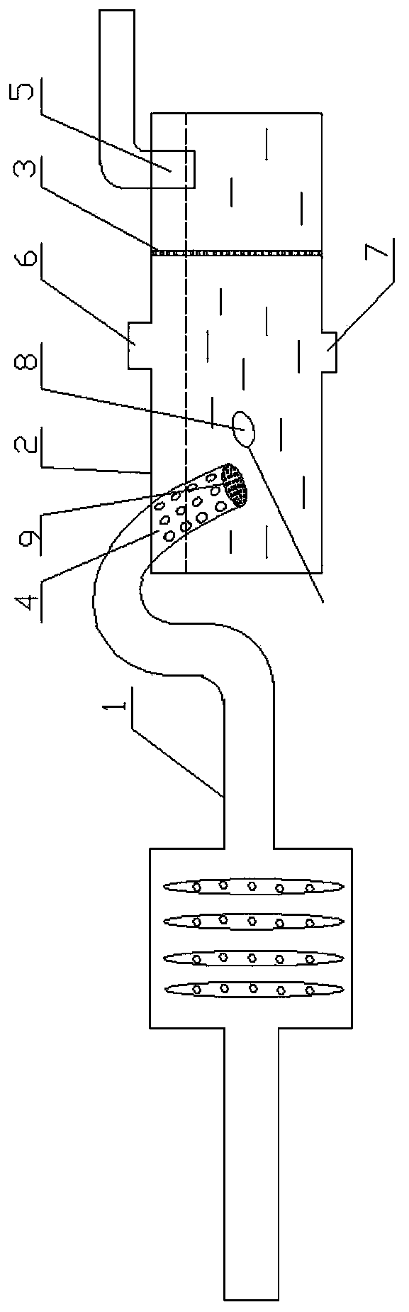 Device for purifying tail gas dust-haze of automobile