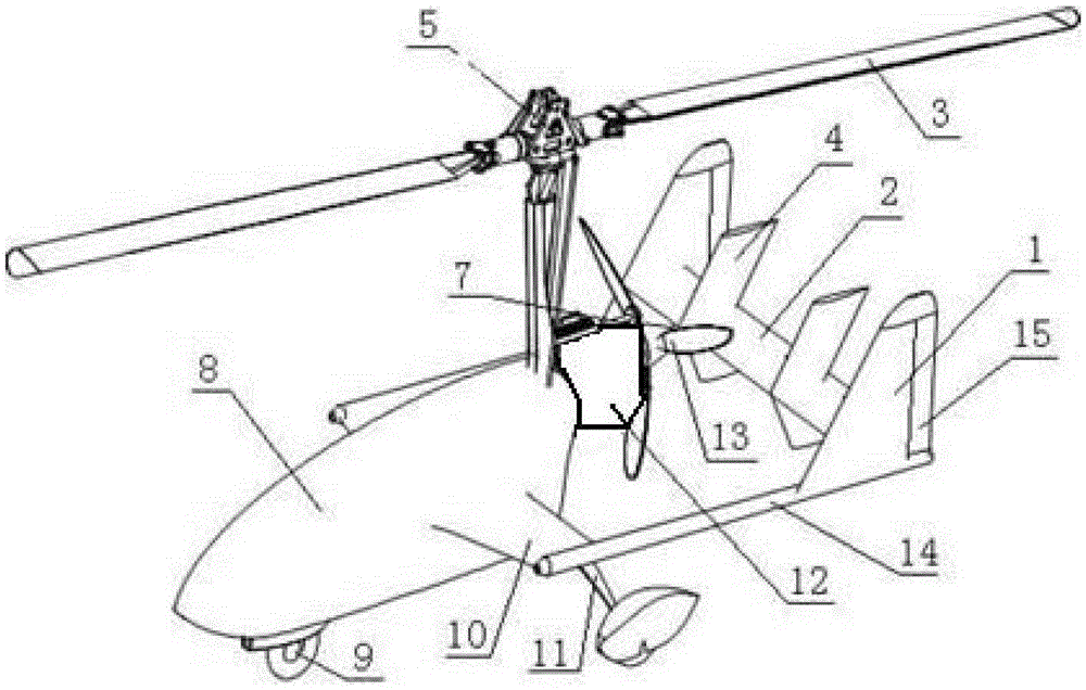 A short-range take-off and landing UAV without power-driven rotor