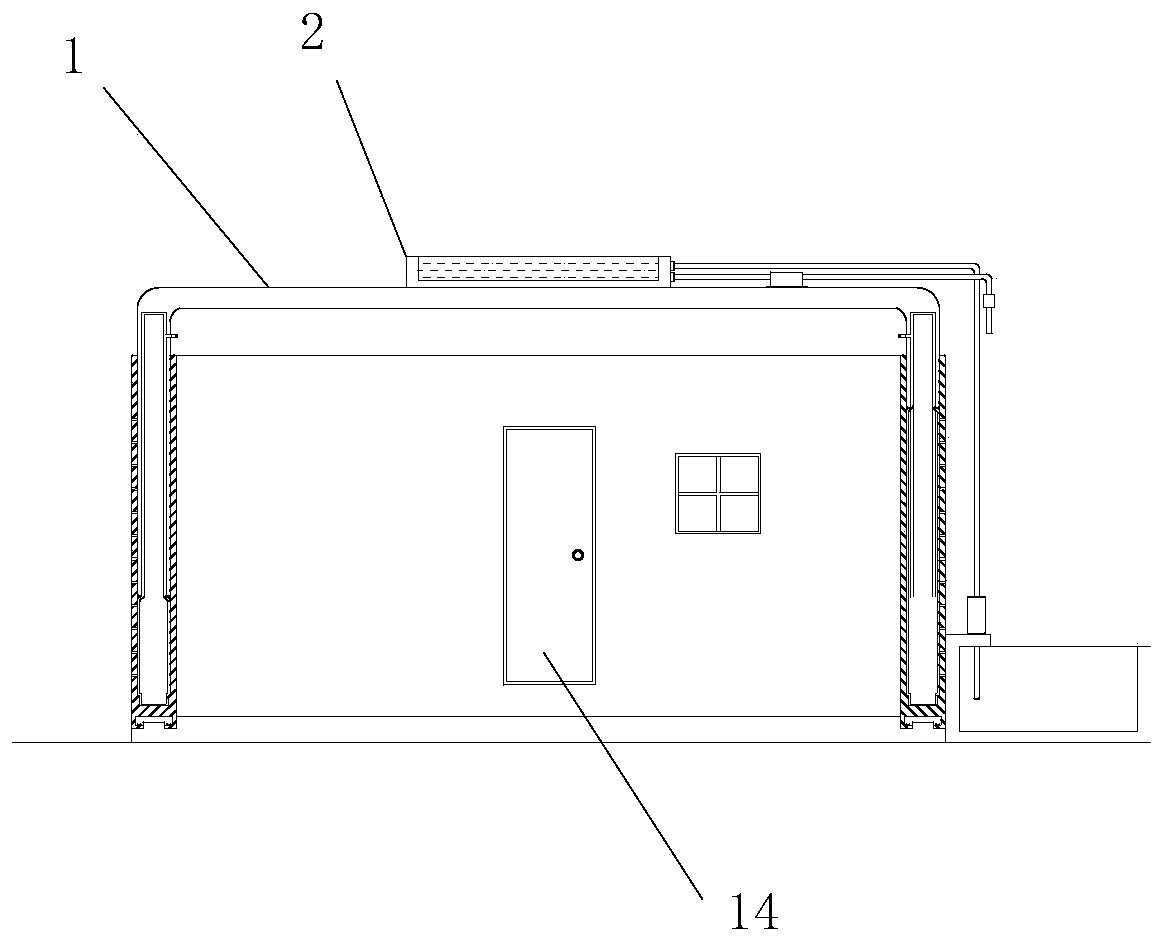 Portable house for building