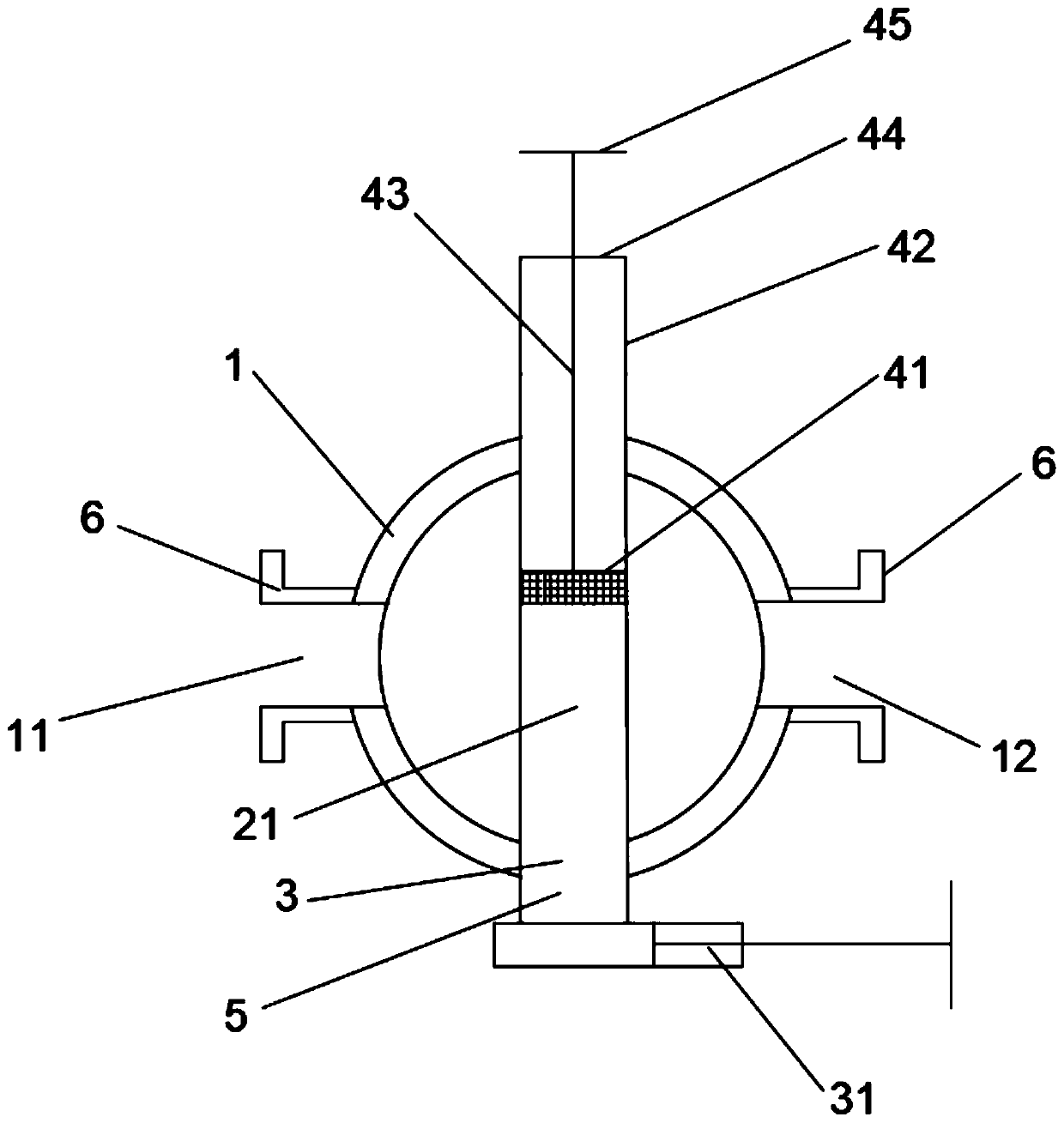 High-viscosity material sampling structure and method