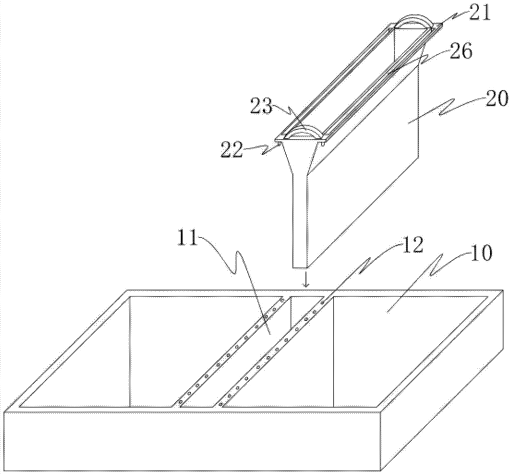 Connecting mechanism for pickling pools