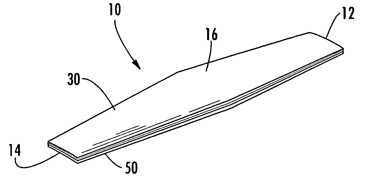 Airfoil box and associated method