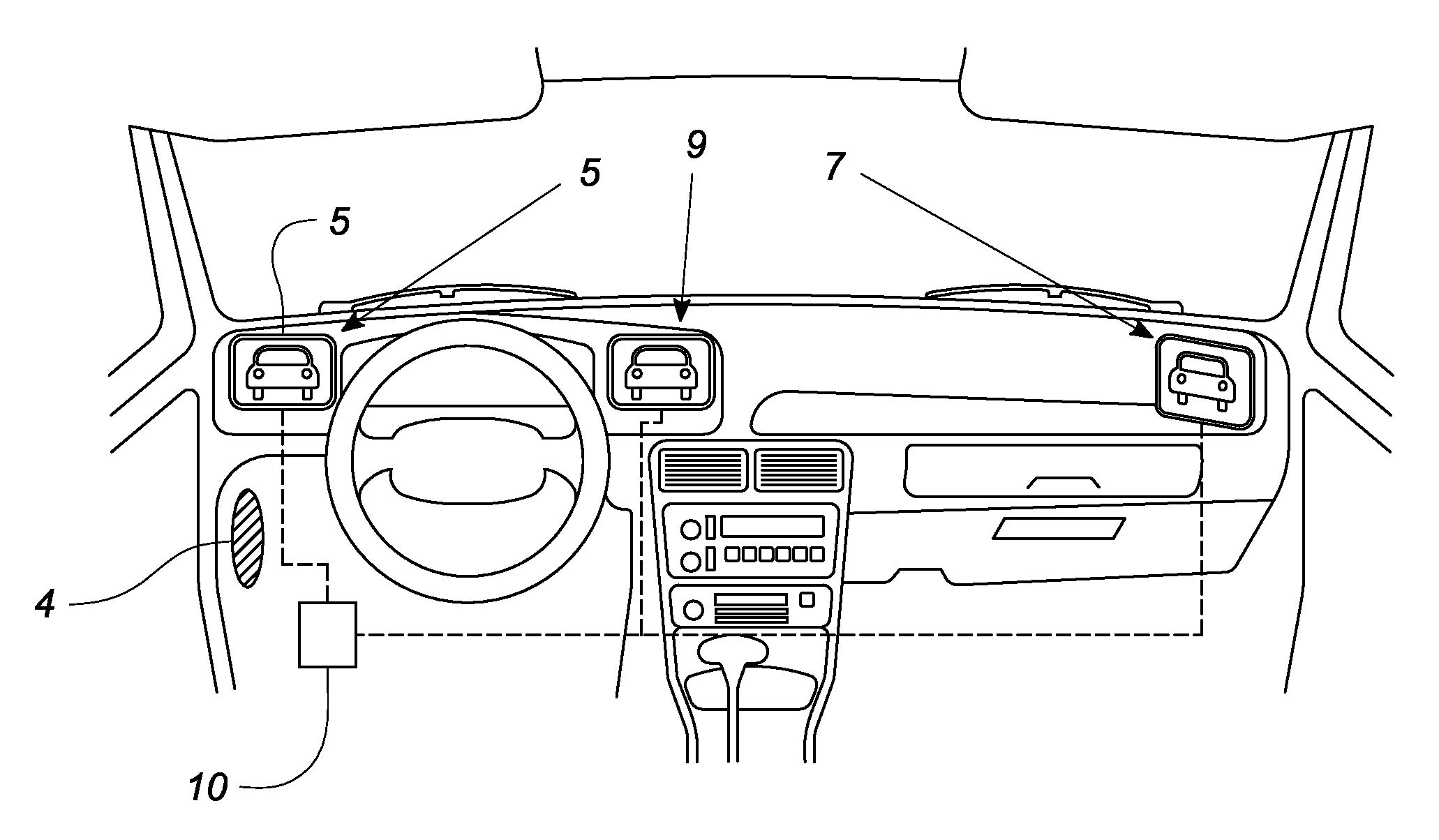 Peripheral viewing system for a vehicle